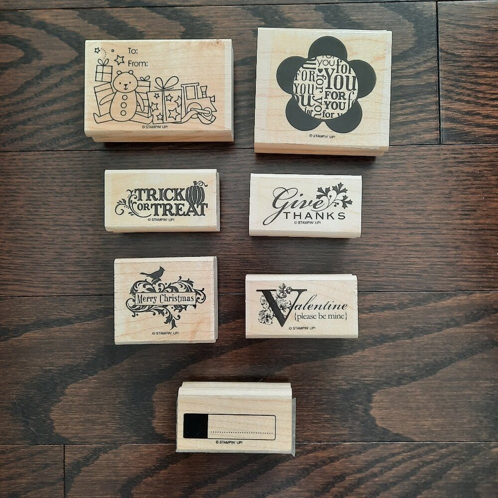 Stampin' Up! Seasonal Wood Mounted Stamps